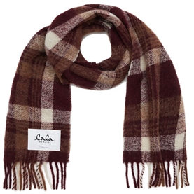 Lala Berlin Smilla Tørklæde, White/Brown